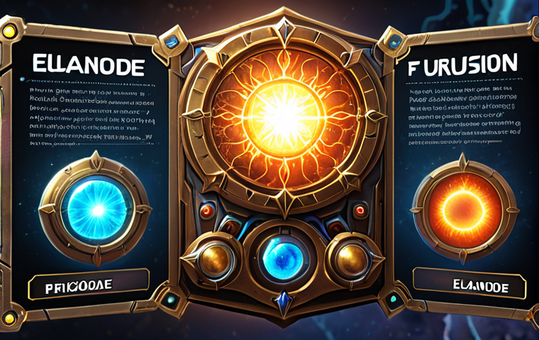 Elrianode Equipment Fusion**

Prompt: Alchemy concept, fusing Elrianode equipment, enhancing stats with magical energy, Elrianode Aura, bright glowing effects.

**