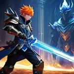 엘소드 최강 스킬 트리 조합 - **Image Prompt 1: Dungeon PvE Action**
    A dynamic, action-packed scene inside a fantastical Elswo...